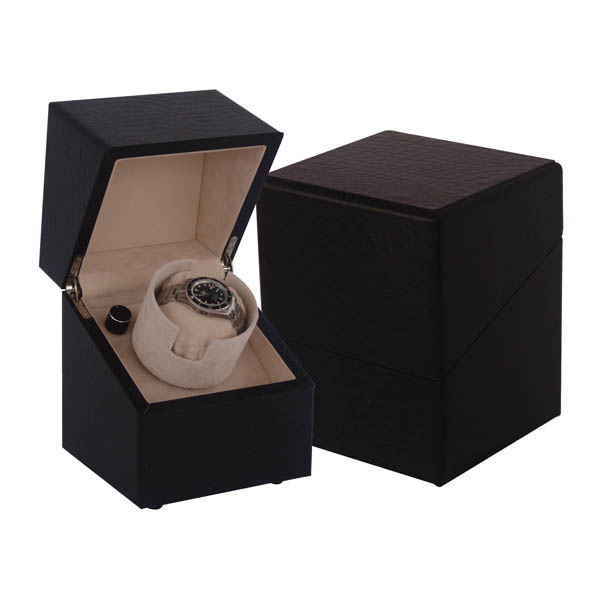 Single watch winder,  71001P: Leather watch winder