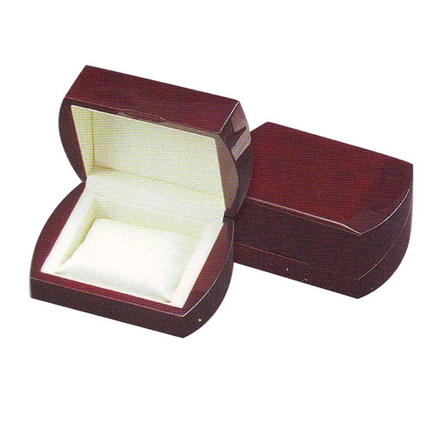 Watch box round sides Slant cut,  W1190130: Wood watch case