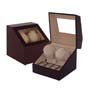 Wood watch box,1 Watch winders with 3 watch cases TWB102