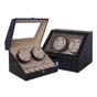 Wooden watch winders,Quad Automatic watch winder with 6 watch box TWB204