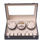Wooden watch winders,6 Automatic watch winder with 8 watch box TWB206